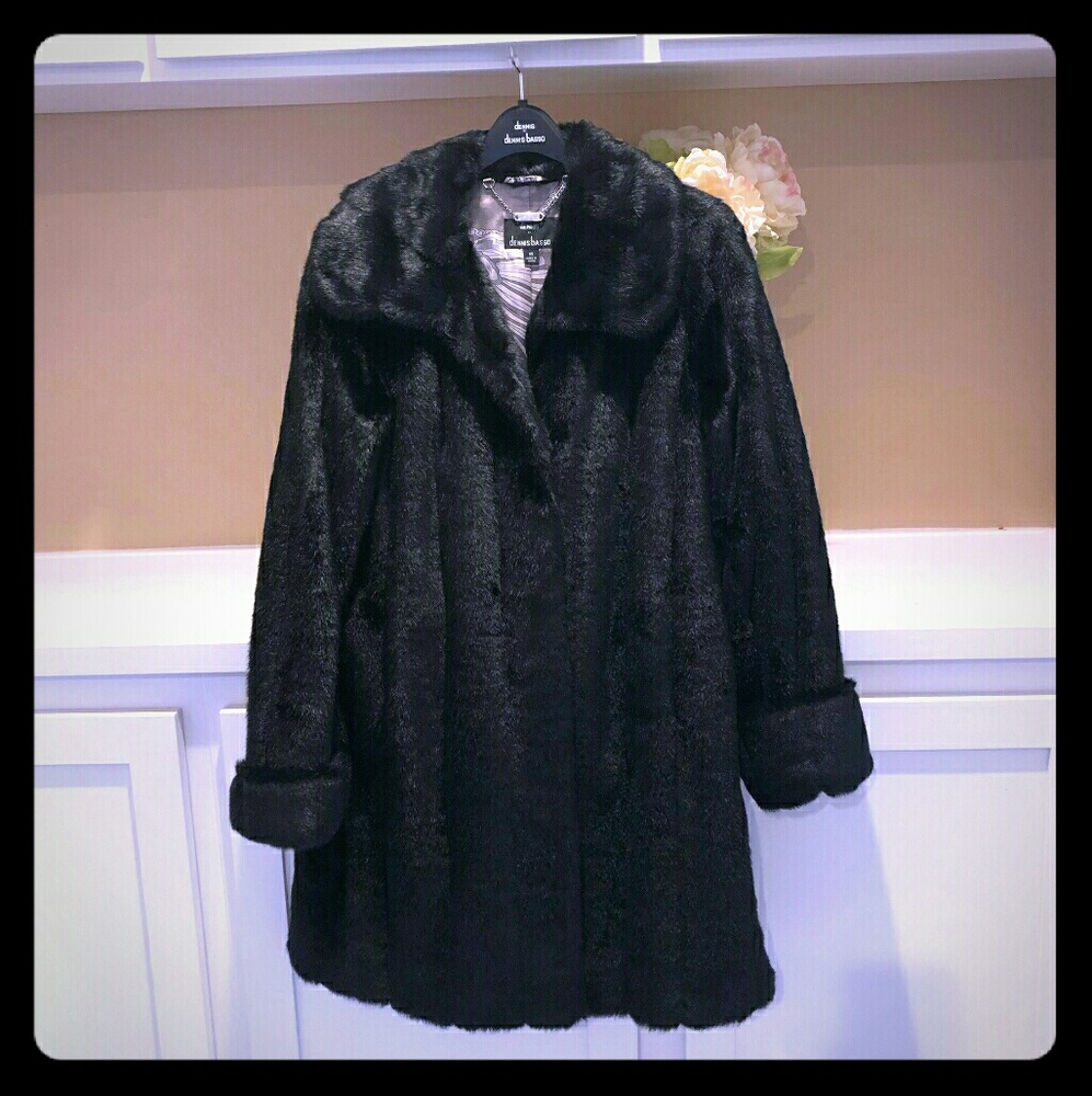 Faux Fur Coat by Dennis Basso